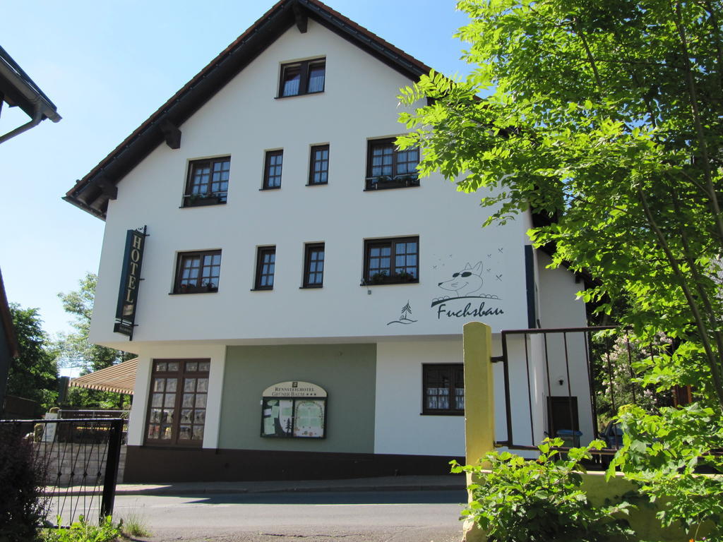 Rennsteighotel Gruener Baum Schmiedefeld am Rennsteig Bagian luar foto