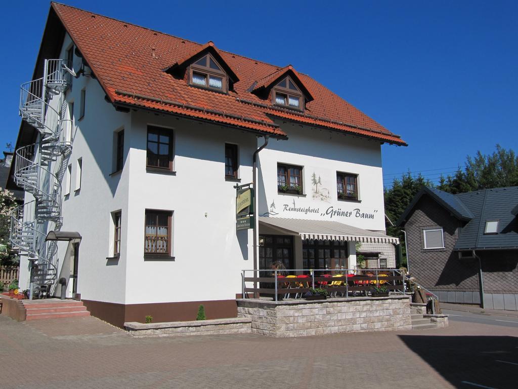Rennsteighotel Gruener Baum Schmiedefeld am Rennsteig Bagian luar foto